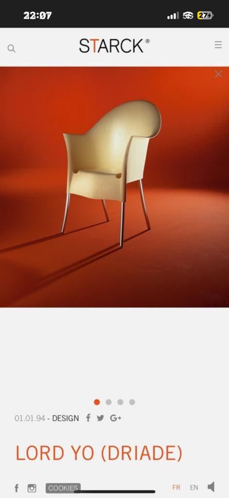 Chauses Driade Philippe Starck, Huis en Inrichting, Stoelen, Zo goed als nieuw, Eén, Ophalen