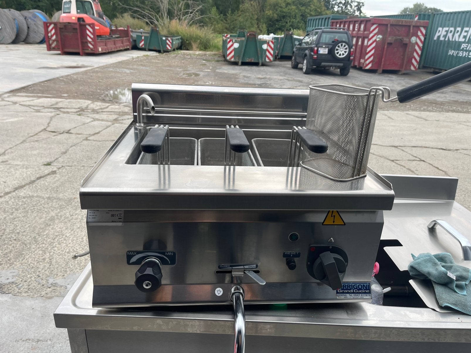 Professionele Arrigoni pastakoker 25L – 8,25 kW–incl manden, Enlèvement, Utilisé, Autres types