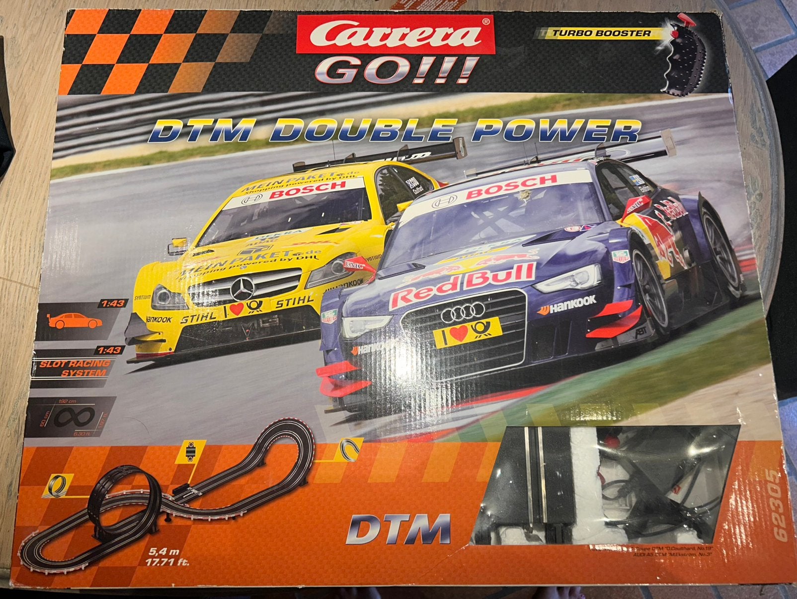 Circuit voiture électrique carrera go double power, Électrique, Enlèvement ou Envoi, Carrera, Avec looping