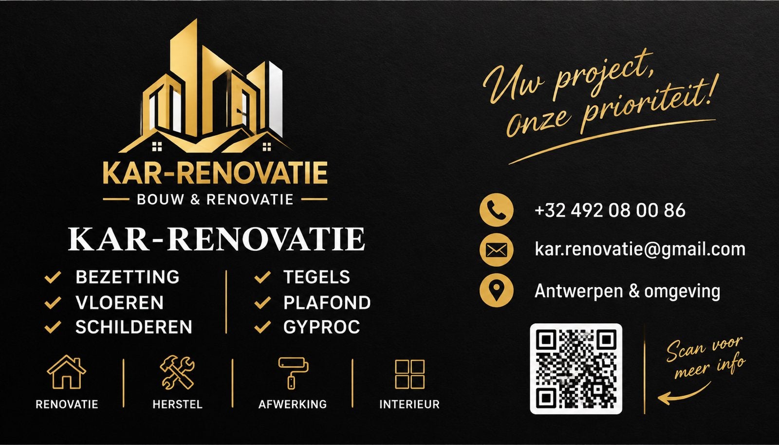 Algemene renovatie binnen&buiten, Ophalen