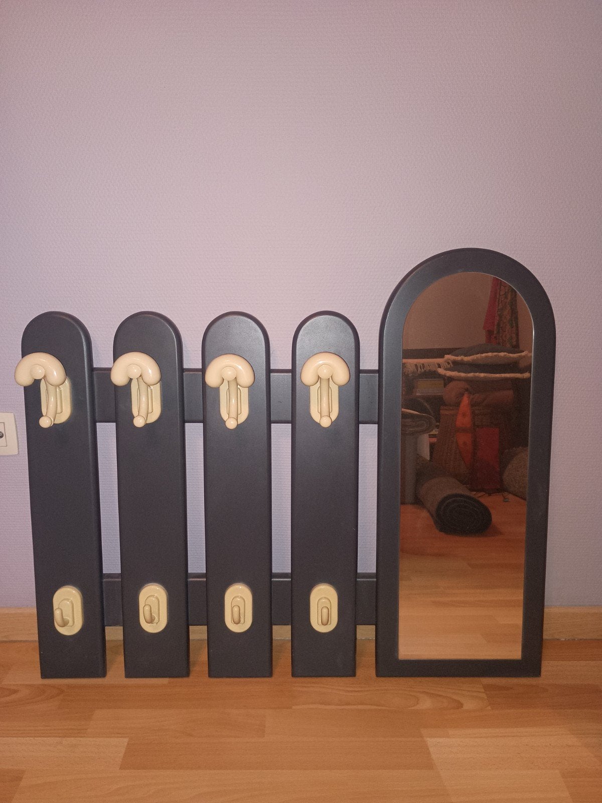 🧥vintage houten wandkapstok, Ophalen, Kunststof, Wandkapstok