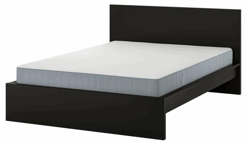 bed, Huis en Inrichting, Slaapkamer | Bedden, Ophalen, Gebruikt, Zwart, Tweepersoons