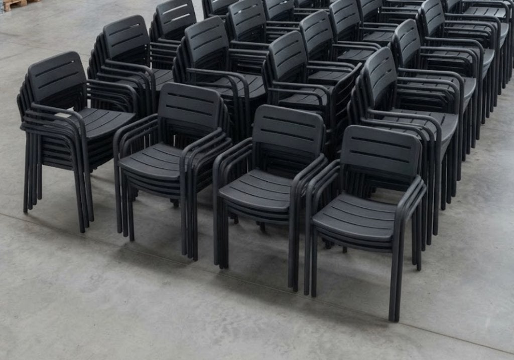 grote partij tuinstoelen, Jardin & Terrasse, Chaises de jardin, Enlèvement, Utilisé, Synthétique