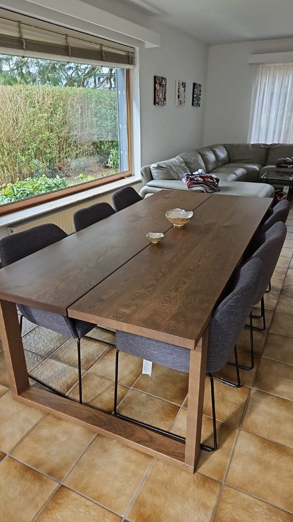 Ensemble table de salle à manger et chaises, Enlèvement, Comme neuf, 6 à 8 chaises