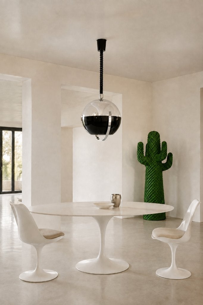 Vintage space age hanglamp - Seventies design Stilux Milano, Ophalen of Verzenden