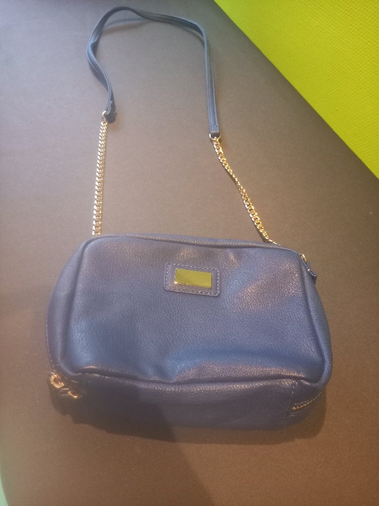 blauw schoudertasje, Handtassen en Accessoires, Ophalen of Verzenden, Gebruikt, Blauw, Schoudertasje