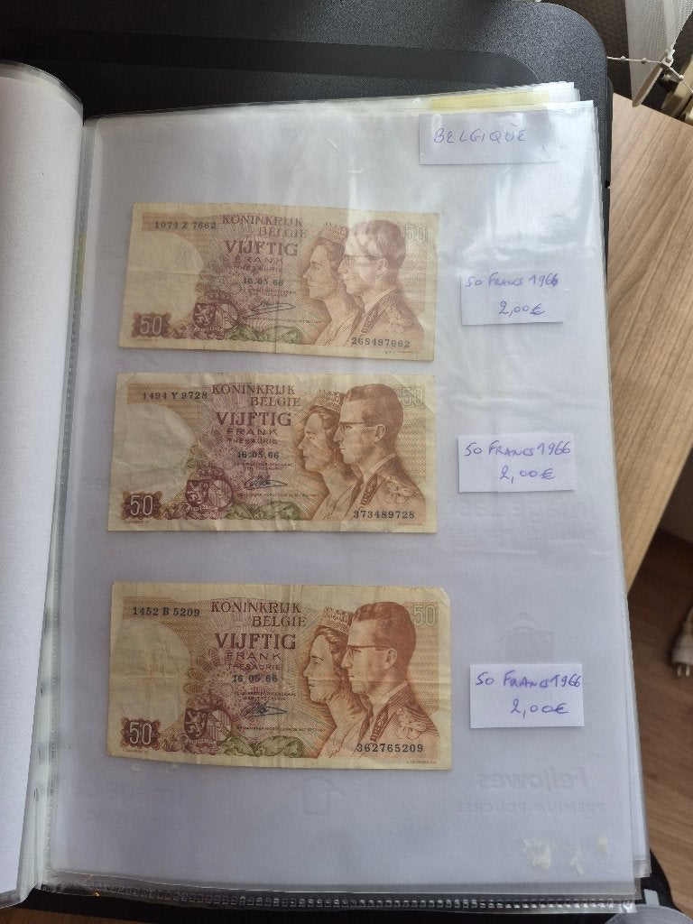 Billets de banque, Timbres & Monnaies, Billets de banque | Belgique, Enlèvement, Billets en vrac