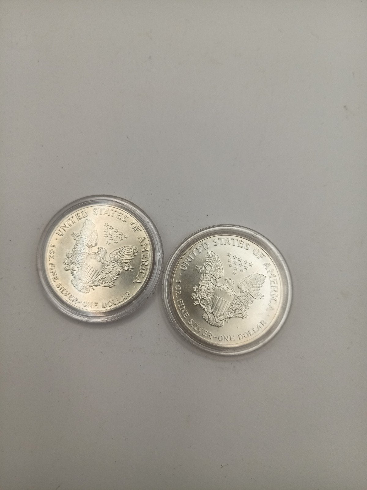 Twee zilveren munten american dollar, Postzegels en Munten, Ophalen of Verzenden, Zilver