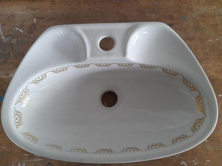 toilet, wastafel, Ophalen, Gebruikt, Steen, Wastafel