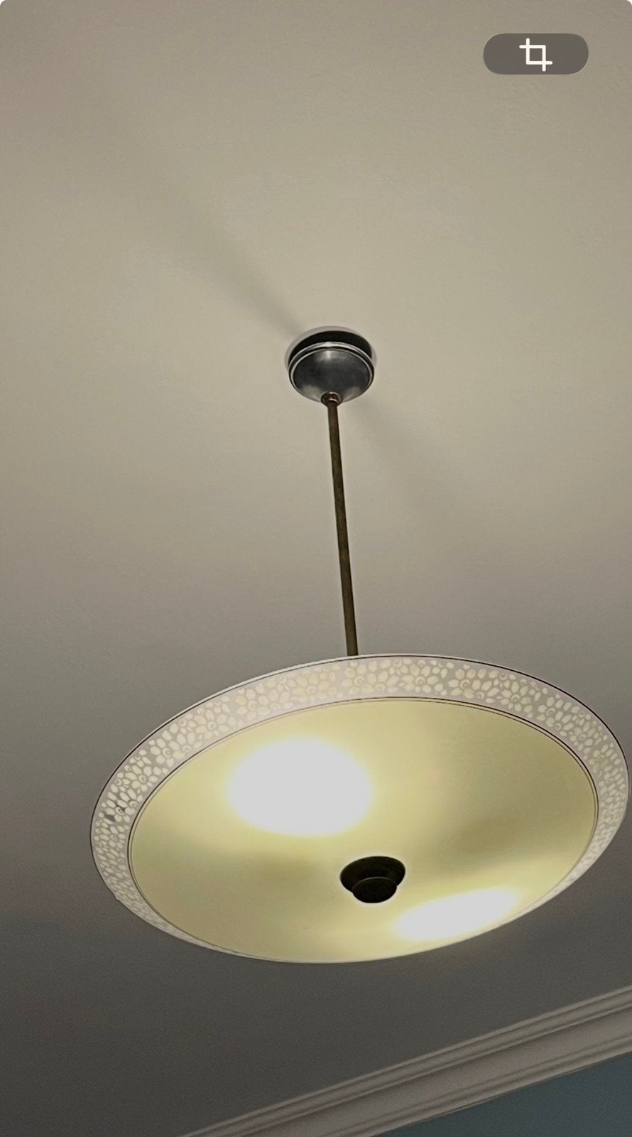 Lamp, hanglamp, art deco, Ophalen, Zo goed als nieuw, Hanglamp, Art deco