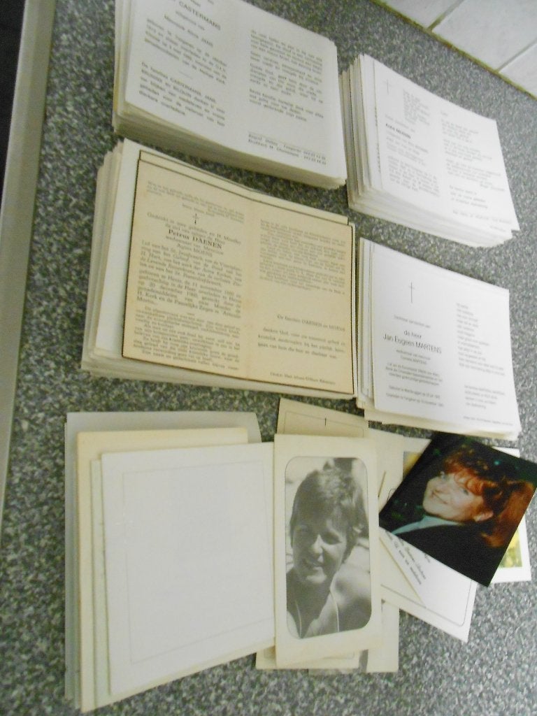 Verzameling doodsprentjes, Verzamelen, Bidprentjes en Rouwkaarten, Ophalen of Verzenden, Rouwkaart