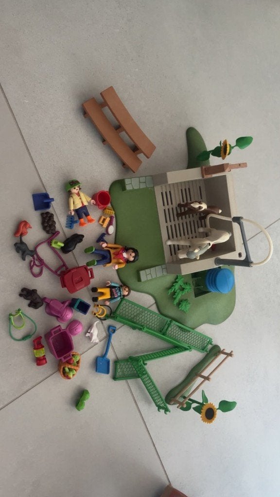 Playmobil paardenwasplaats, Ophalen, Gebruikt