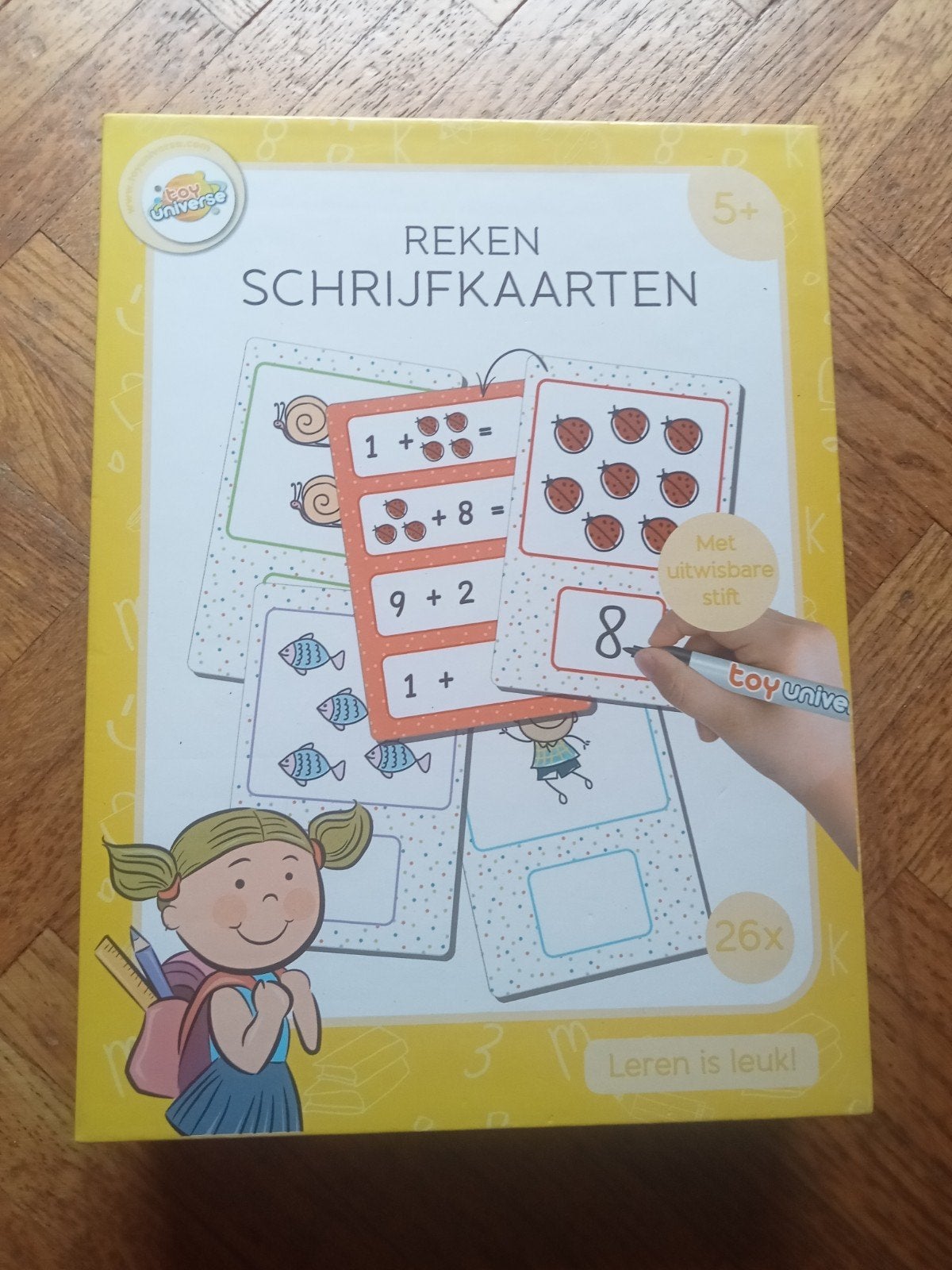 26 Reken schrijfkaarten met een voor- en achterkant, Ophalen of Verzenden, Rekenen