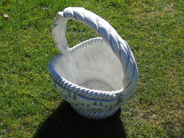 jardinière , pot de fleur en pierre patinée ..., Neuf, 40 à 70 cm, 25 à 40 cm, Rond