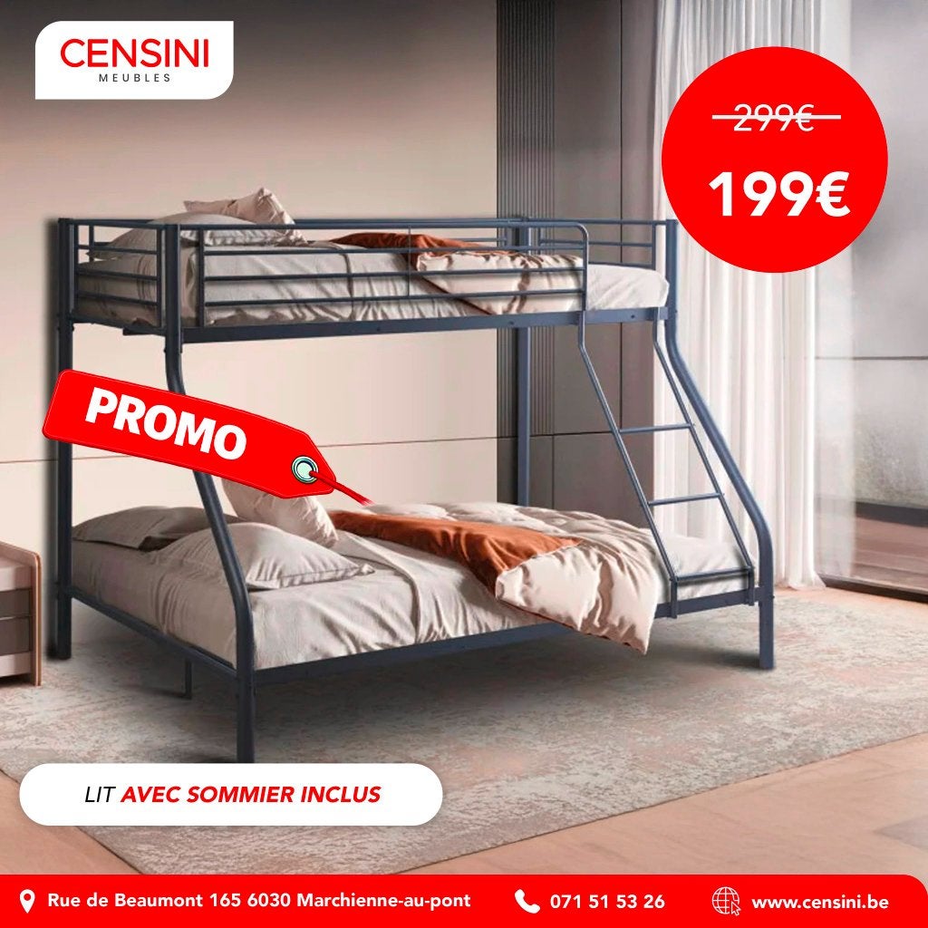 Lits superposés nouveaux en kit., Enlèvement, Neuf, 200 cm, Lits superposés