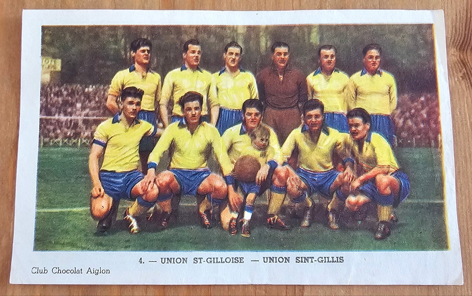 1952 Chocolat Aiglon (pre panini) Team Union SG Voetbal!, Ophalen of Verzenden