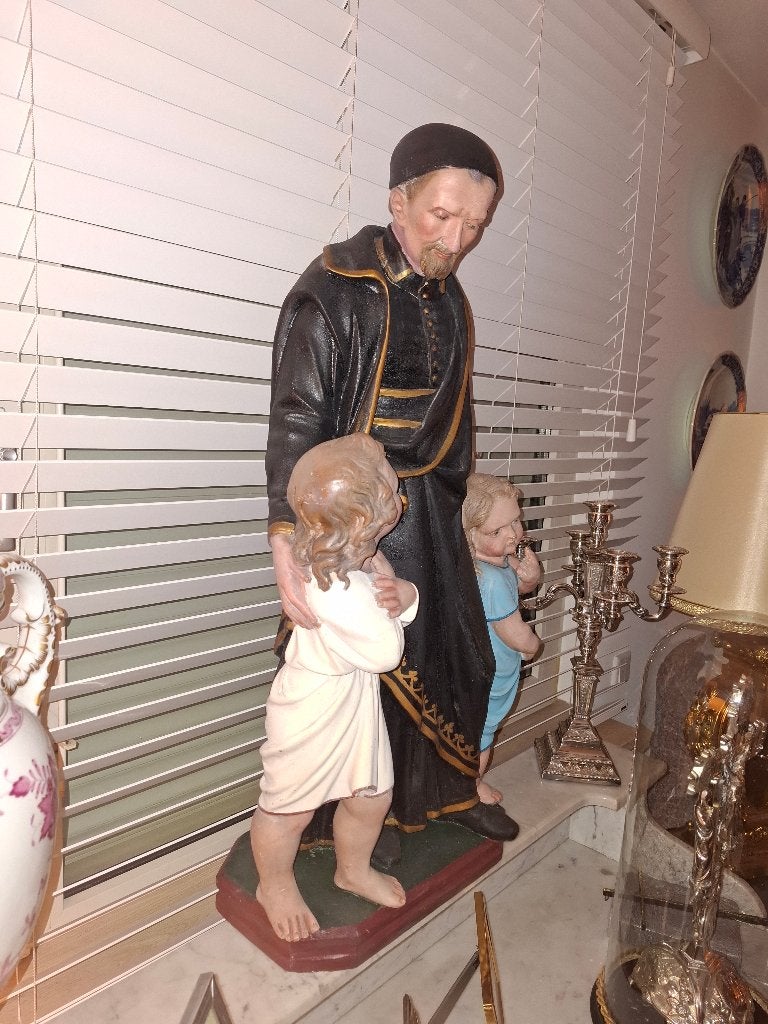 Sint Vincentius religieus beeld, Ophalen
