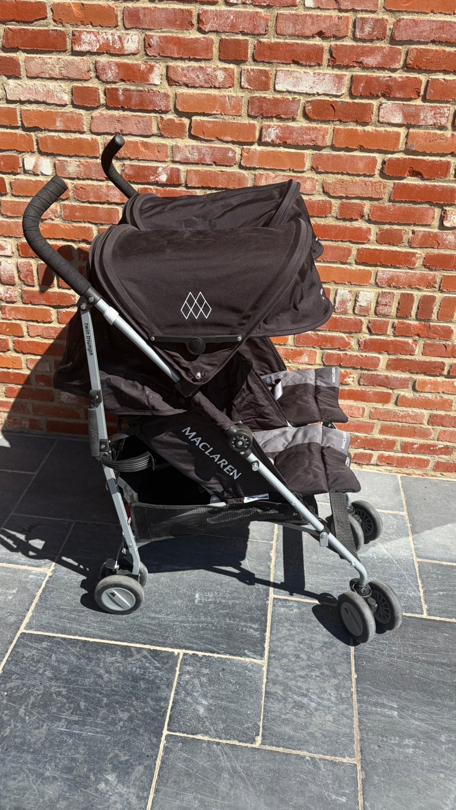 Maclaren Twin Triumph plooibuggy, Kinderen en Baby's, Buggy's, Ophalen, Zo goed als nieuw, Maclaren