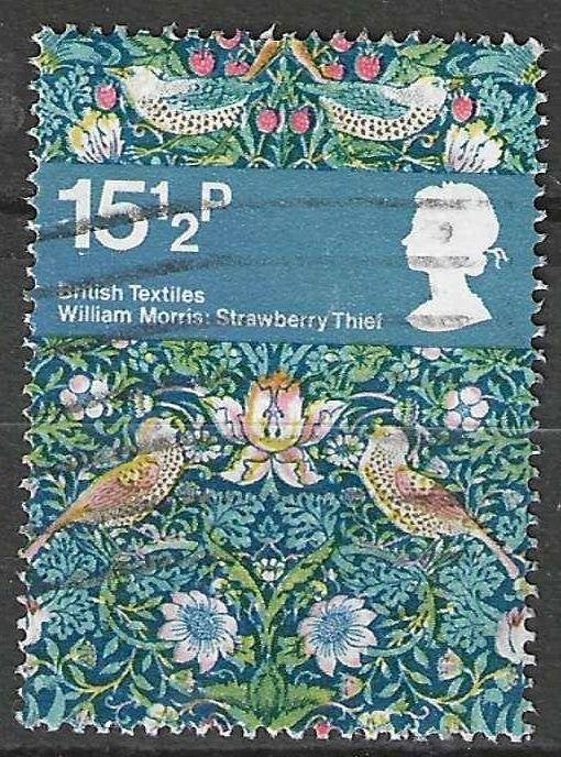 Grande-Bretagne 1982 - Yvert 1052 - British Textile (ST), Envoi, Affranchi