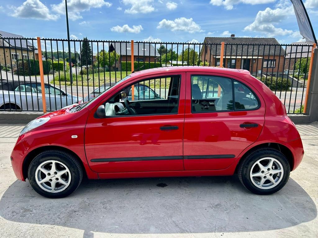 nissan Micra 1200cc essence 135.000km air conditionnée, Autos, Nissan, Rouge, Achat, 129 g/km, Entreprise