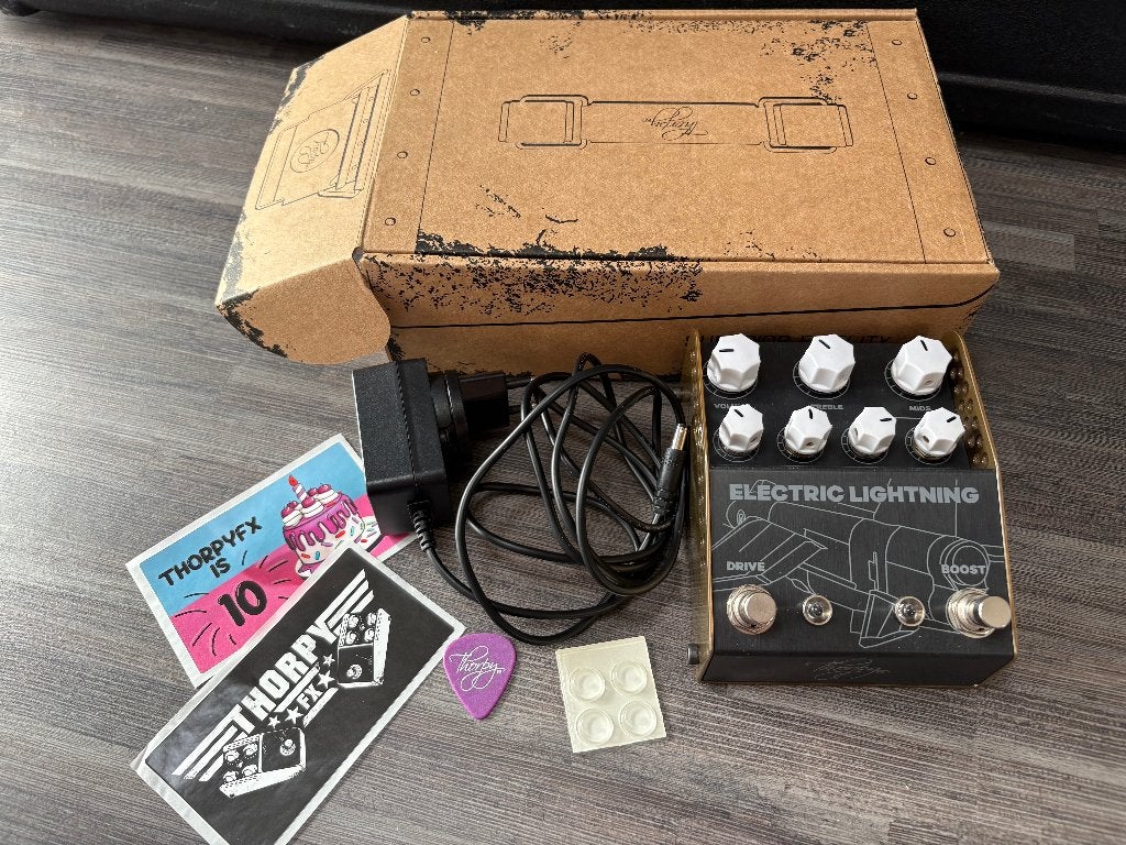 ThorpyFX Electric Lightning – Boutique Overdrive – Als Nieuw, Enlèvement ou Envoi, Neuf, Distortion, Overdrive ou Fuzz