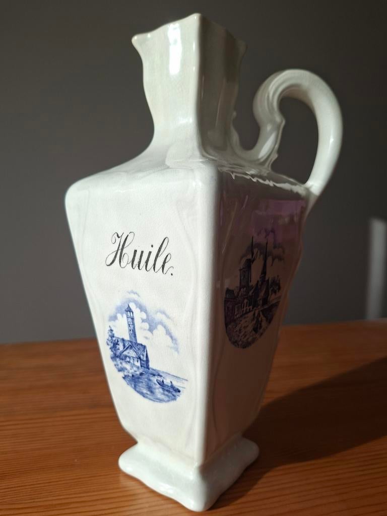 carafe à huile bleue de Delft,, Antiquités & Art, Antiquités | Céramique & Poterie, Enlèvement