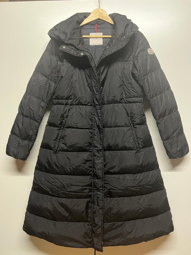Winterjas Moncler, Ophalen of Verzenden, Zo goed als nieuw, Zwart