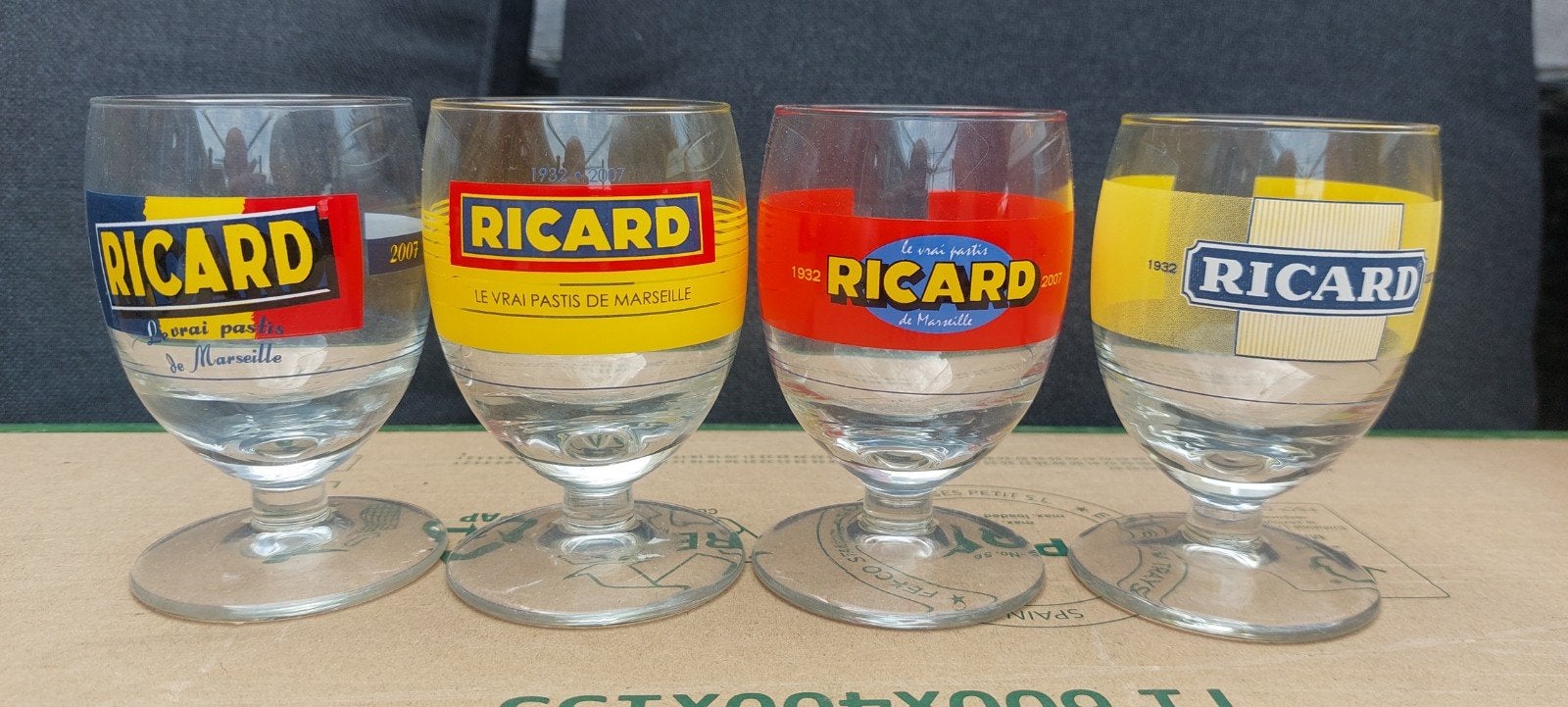 4 verres ricard 75 ans, Enlèvement ou Envoi