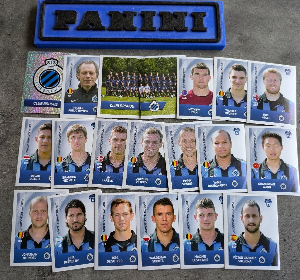 Panini FOOTBALL 2014 20 AUTOCOLLANTS CLUB BRUGGE FOOTBALL, Enlèvement ou Envoi, Neuf