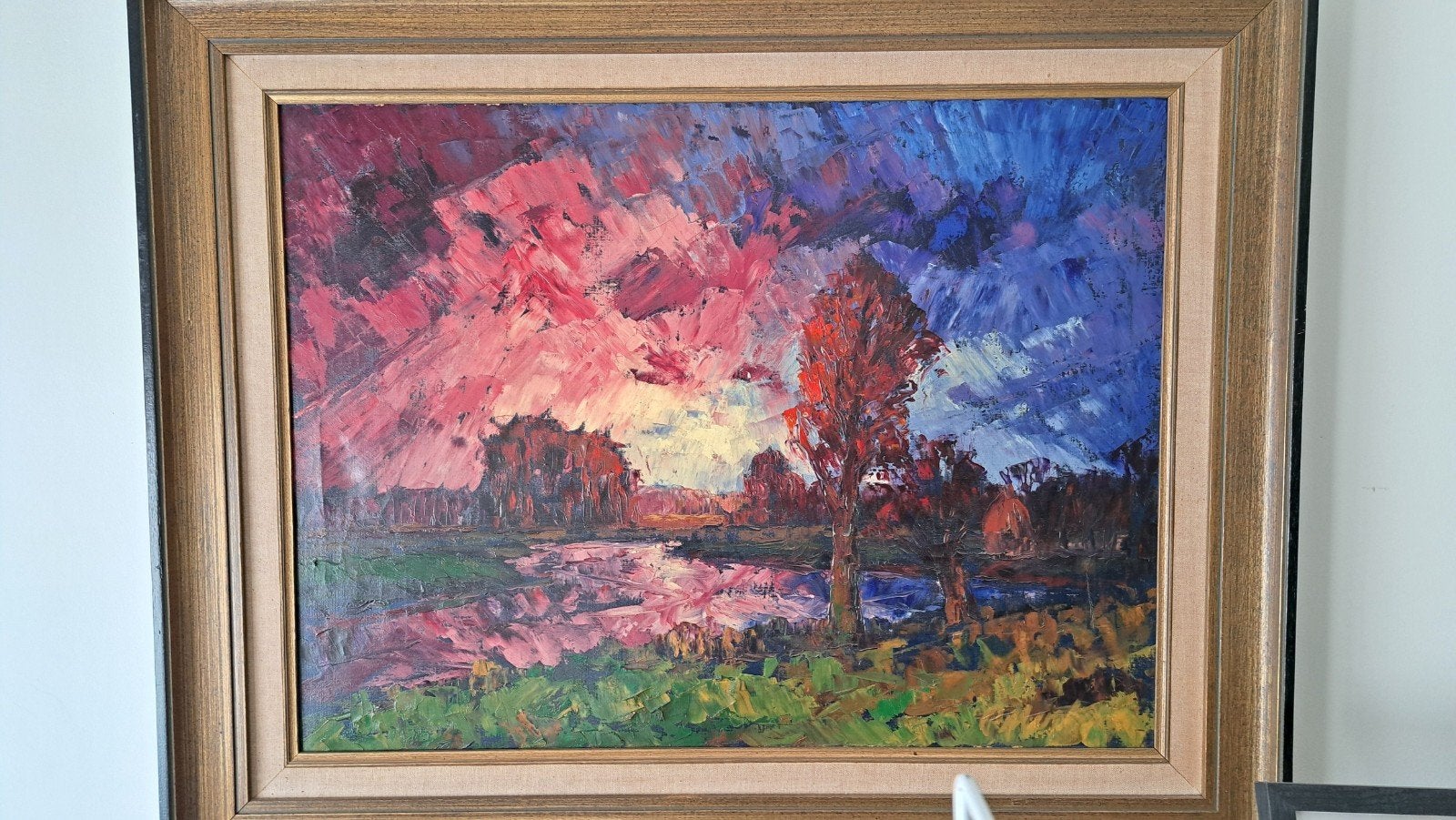 Schilderij Petrus Mertens 60x80cm, Enlèvement, Peinture à l'huile, Paysage, Toile