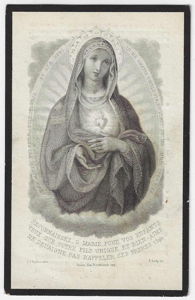 Pauline Boschmans, Bruxelles 1819 - Ixelles 1888, Ophalen of Verzenden, Bidprentje