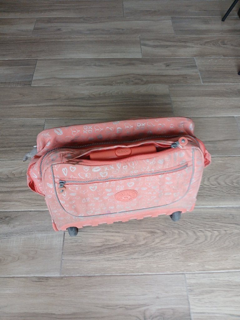 Cartable Kipling + plumier, 30 à 40 cm, Rose, Enlèvement, Utilisé