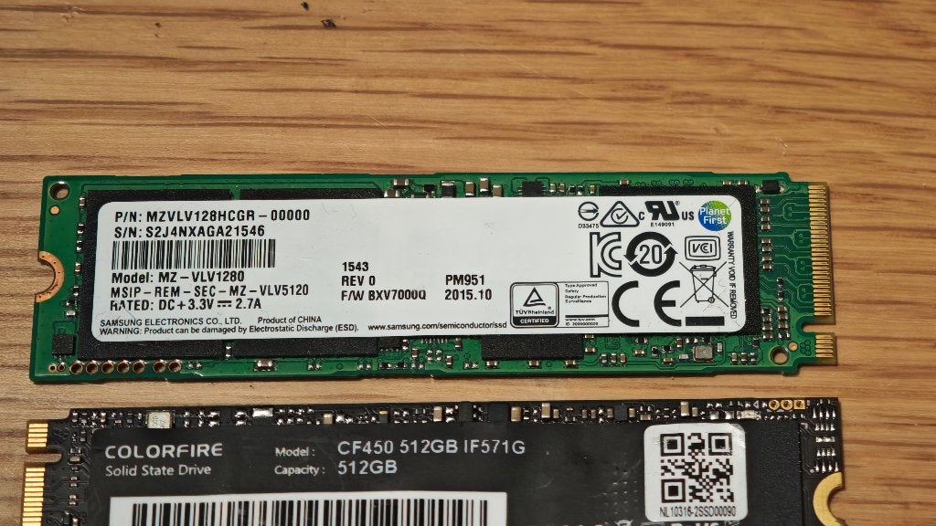 128gb ssd pcie processors, Computers en Software, Harde schijven, Ophalen, Intern, 128gb, SSD