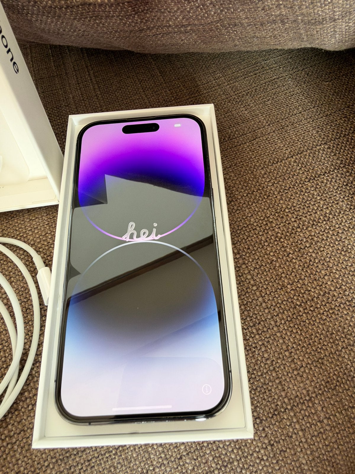 Iphone 14 pro 128GB, Ophalen, 75 %, Paars, Zonder simlock