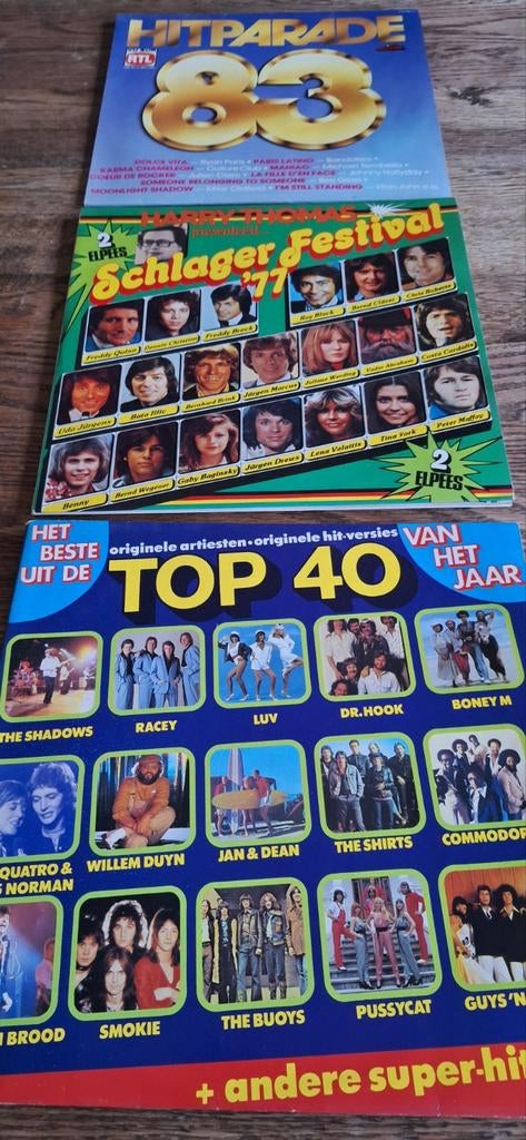 LP's: TOP 40, Schlagerfestival '77, Hitparade 83, Cd's en Dvd's, Vinyl | Verzamelalbums, Ophalen of Verzenden