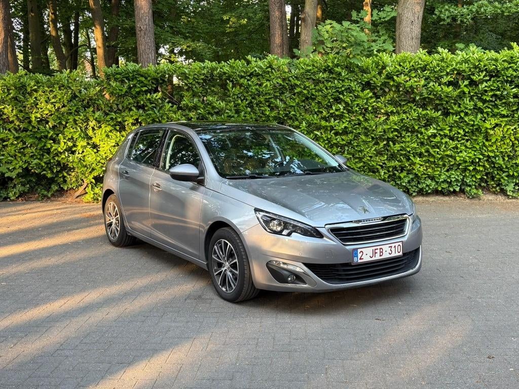 Peugeot 308 1.6 allure, Auto's, Peugeot, Zwart, 1600 cc, Leder en Stof, 120 kW