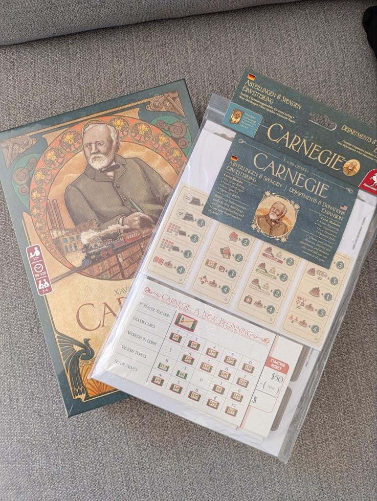 Carnegie + Expansion (ENG/DU) ***NEW***, Hobby en Vrije tijd, Gezelschapsspellen | Overige, Ophalen, Nieuw