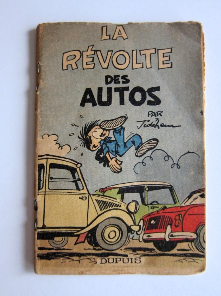 Mini-récit Spirou : La révolte des autos (Jidéhem 1959), Livres, Enlèvement ou Envoi, Jidehem, Une BD, Utilisé