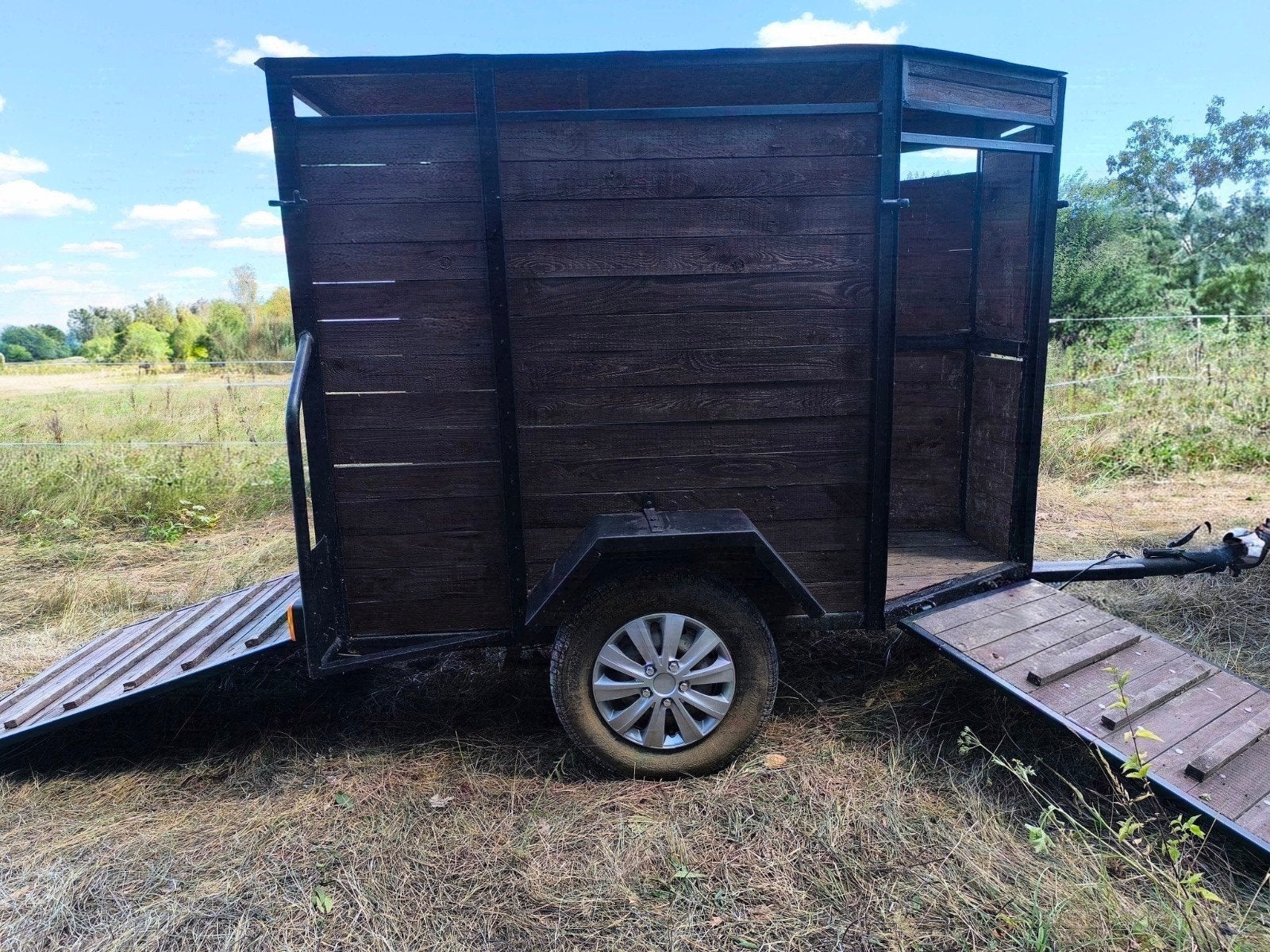 B rijbewijs‼️Ponytrailer veevervoer veewagen 2 laadkleppen
