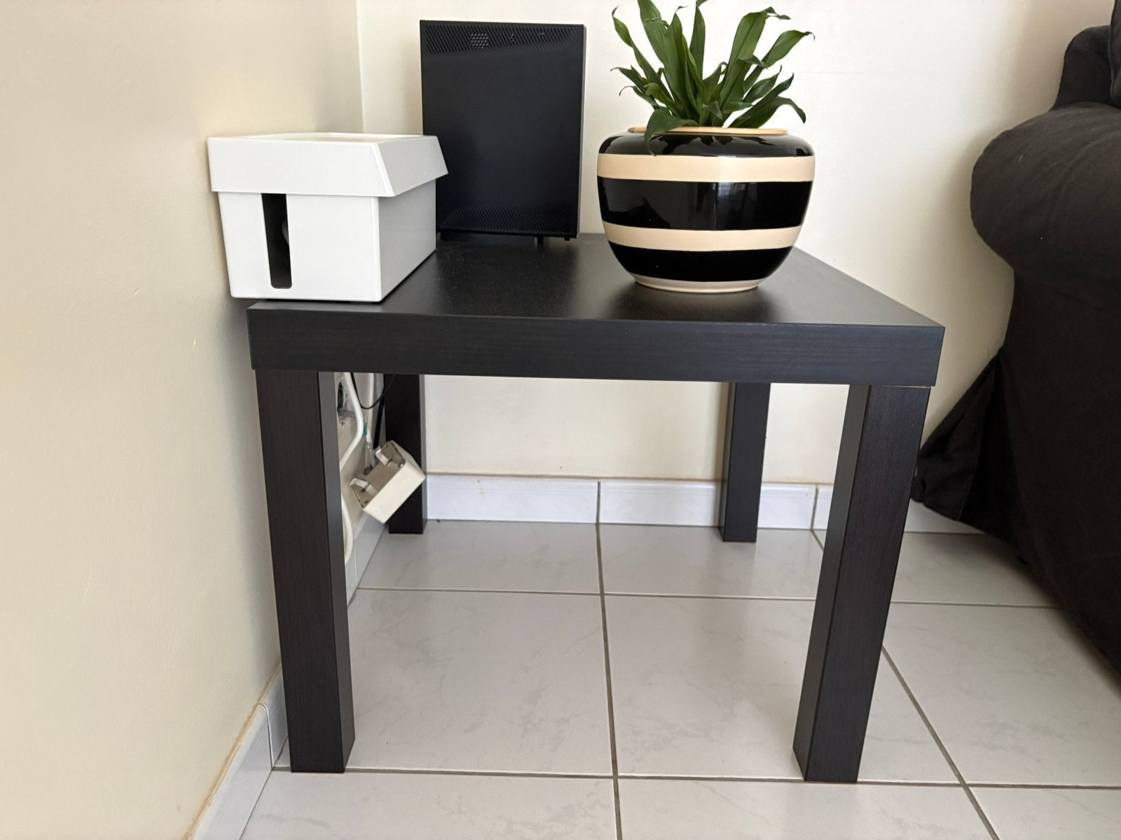 Set van 3 zwarte IKEA LACK tafels, Huis en Inrichting, Ophalen of Verzenden, Zo goed als nieuw