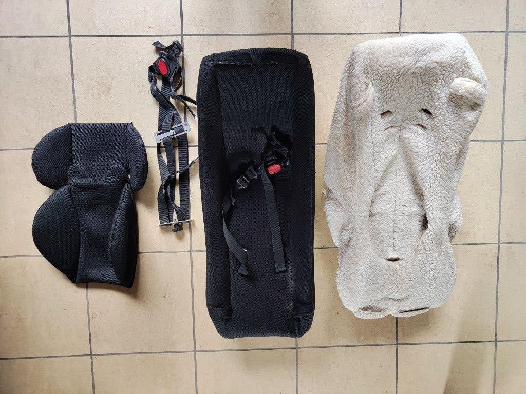 2 Melia babyschalen voor bakfiets + toebehoren, Fietsen en Brommers, Ophalen, Gebruikt, Melia