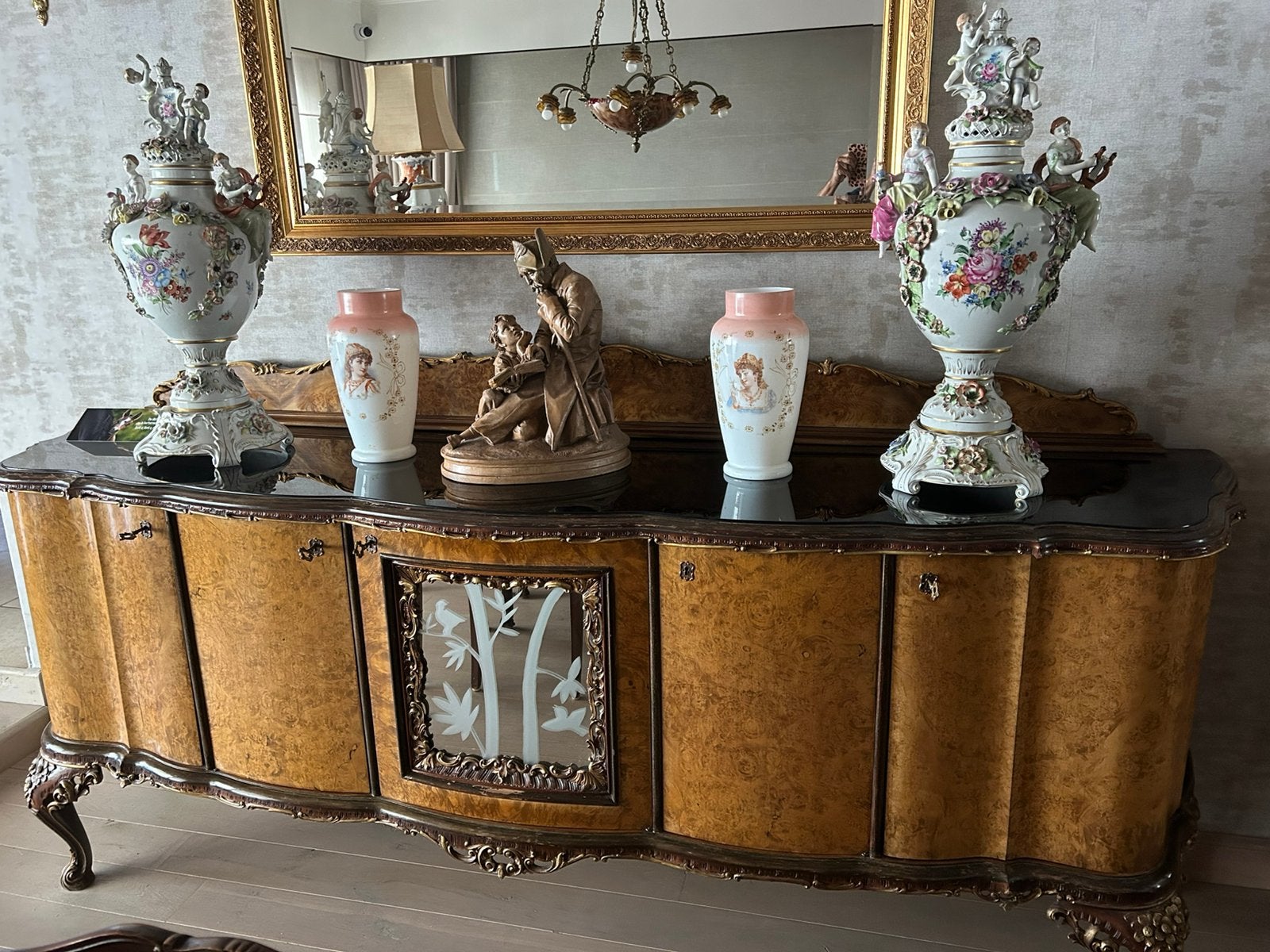 2 opaline vazen, Antiek en Kunst, Ophalen