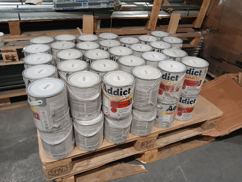 Peinture blanc glycero satin/laque brillante 3 litres reca, Bricolage & Construction, Neuf, Moins de 5 litres, Enlèvement ou Envoi