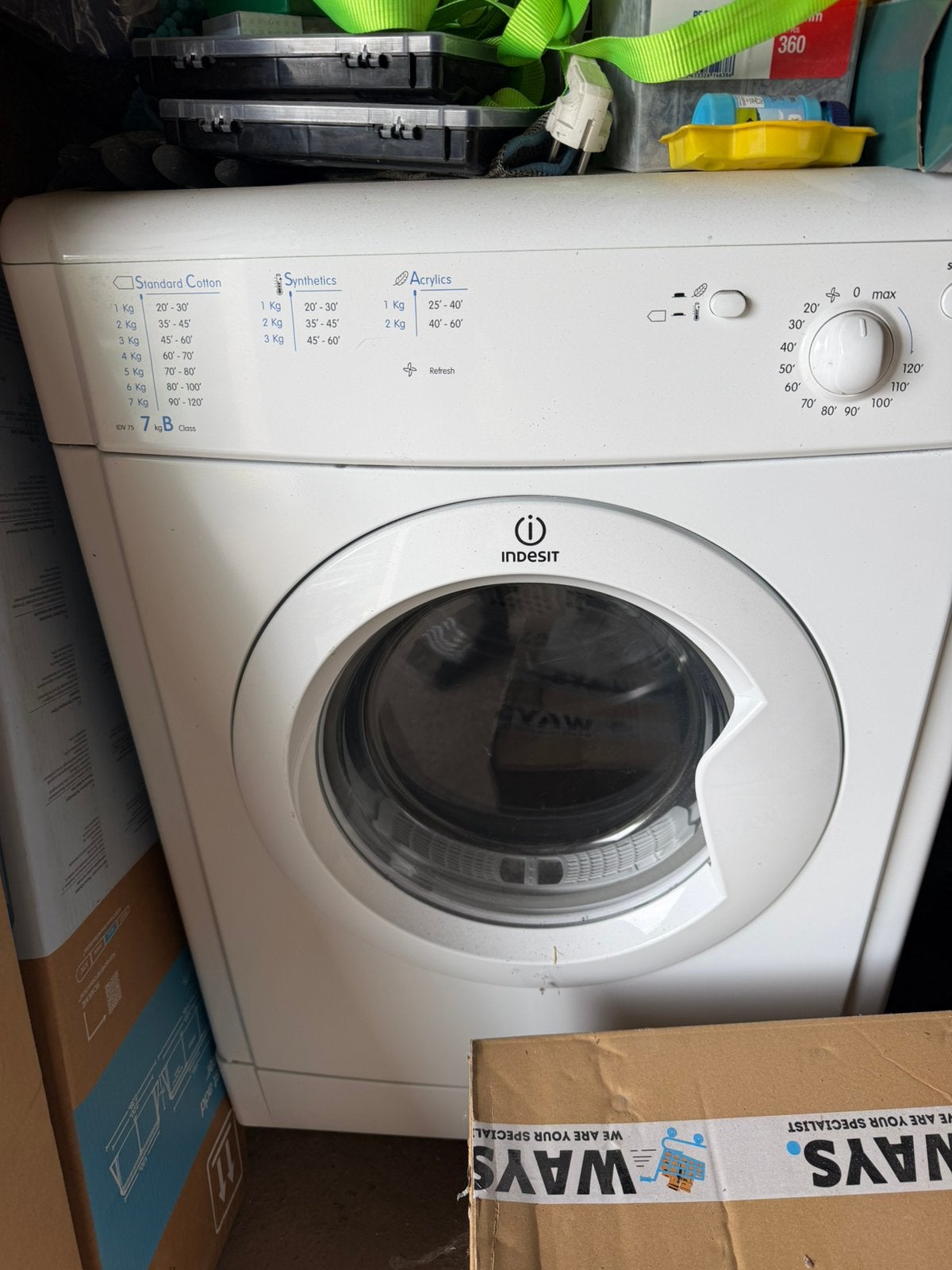 Droogkast Indesit goede staat, Ophalen, Zo goed als nieuw