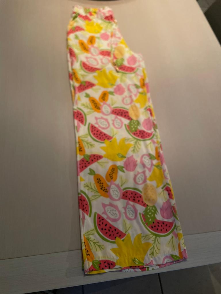 Losse  broek met zomerprint Punt mt M 12eu, Kleding | Dames, Maat 38/40 (M), Overige kleuren, Ophalen of Verzenden, Zo goed als nieuw