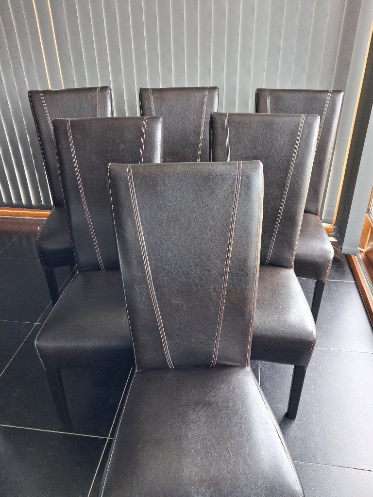 Chaises salle à manger, Chaises de séjour, Brun, Enlèvement, Bois