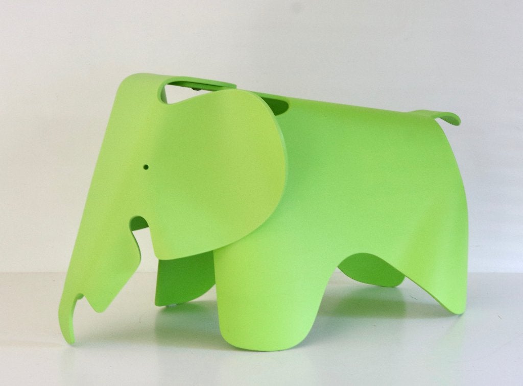 Eames Elephant - Dark lime - Vitra, Marqué, Objet, Vert, Plastique