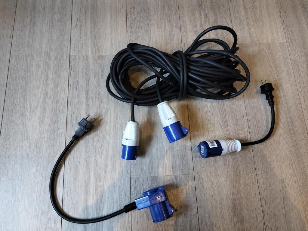 Stroomkabel set camper, Caravans en Kamperen, Ophalen of Verzenden, Gebruikt