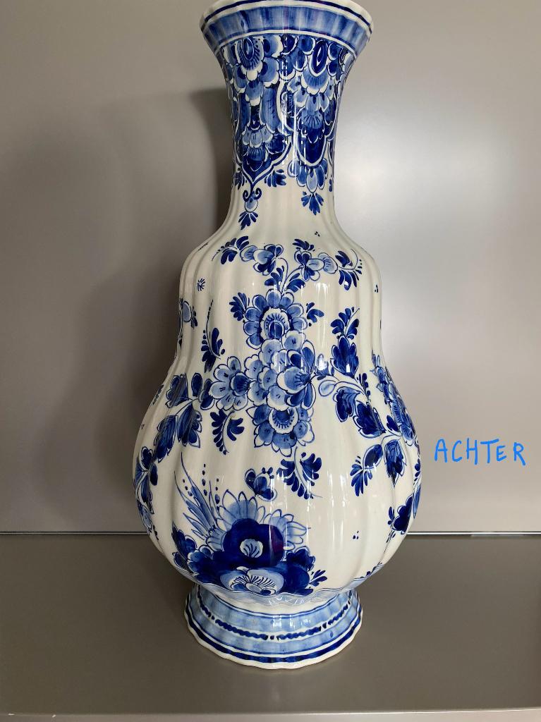 vaas in Delfts blauw, Enlèvement, Comme neuf, Bleu