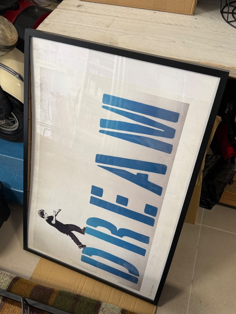 Kader met poster, Verzamelen, Ophalen, Gebruikt, Met lijst